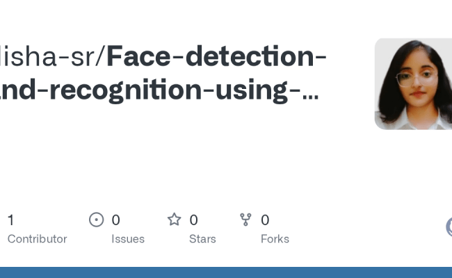 GitHub - Disha-sr/Face-detection-and-recognition-using-OpenCv-