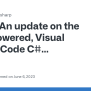 An Update On The LSP-powered, Visual Studio Code C# Extension · Issue #5708 · Dotnet/vscode ...