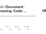 Github Uipath Document Processing Code Samples Code Samples For