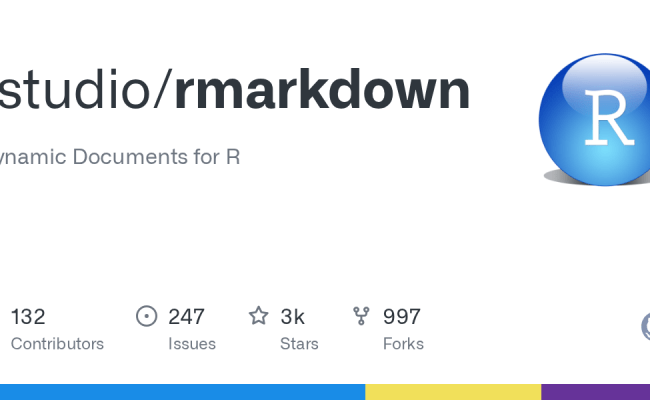 GitHub - Rstudio/rmarkdown: Dynamic Documents For R