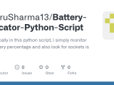 Github Charusharma13 Battery Indicator Python Script So Basically In