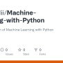 GitHub - Karimialii/Machine-Learning-with-Python: An Introduction Of ...