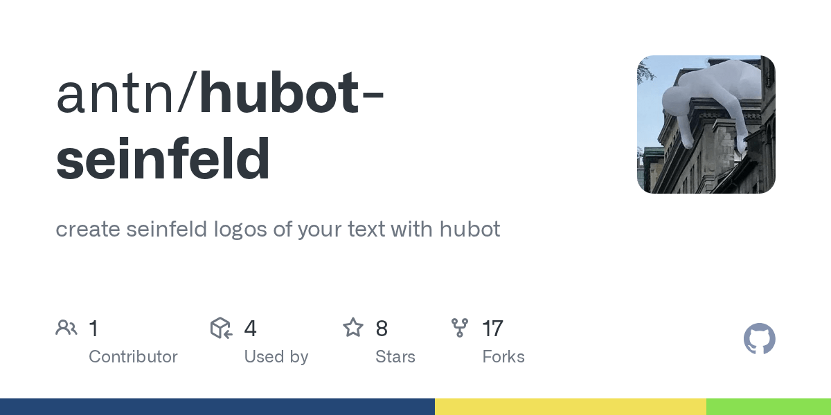 Market your brand by creating your own business logo. Github Antn Hubot Seinfeld Create Seinfeld Logos Of Your Text With Hubot