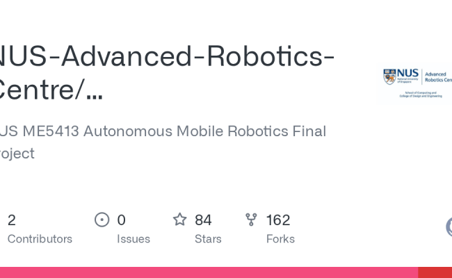 GitHub - NUS-Advanced-Robotics-Centre/ME5413_Final_Project: NUS ME5413 ...
