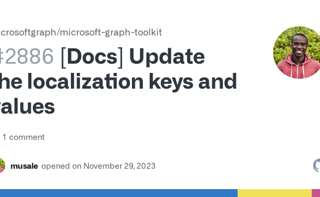 [Docs] Update The Localization Keys And Values · Issue #2886 ...