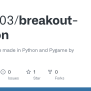 GitHub - Joao003/breakout-python: Breakout Game Made In Python And ...