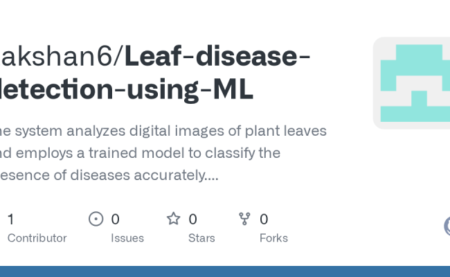 GitHub - Lakshan6/Leaf-disease-detection-using-ML: The System Analyzes ...