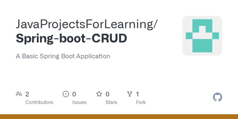 Github Dendyswaran Springboot Crud A Base Project To Create Crud - Full HD Nature Textures for Desktop