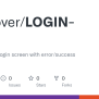 GitHub - Pro-lover/LOGIN-CSS: Build Modern Login Screen With Error/success