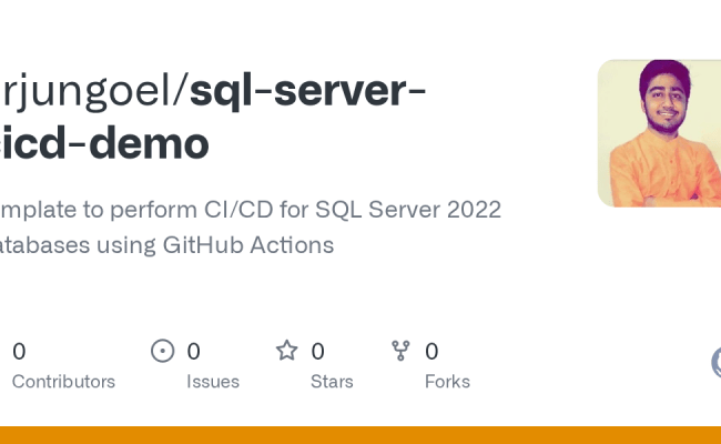 GitHub - Arjungoel/sql-server-cicd-demo: Template To Perform CI/CD For ...