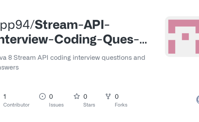 Stream-API-Interview-Coding-Ques-Ans/StreamAPIPart2 At Main · Spp94 ...