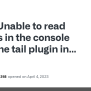 Unable To Read The Logs In The Console Using The Tail Plugin In Windows ...