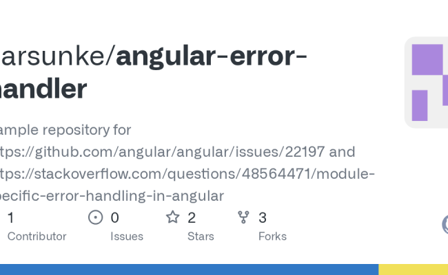 GitHub - Karsunke/angular-error-handler: Sample Repository For Https ...