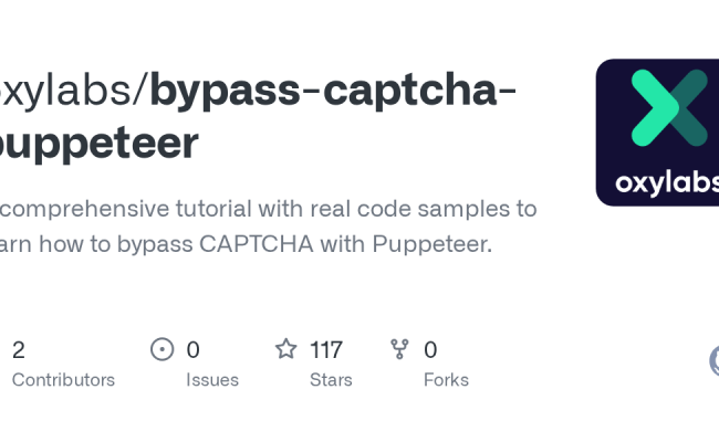 GitHub - Oxylabs/bypass-captcha-puppeteer: A Comprehensive Tutorial ...