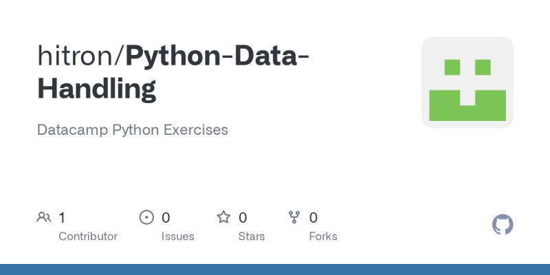 Github Hitron Python Data Handling Datacamp Python Exercises - Artistic Sunset Design - Desktop
