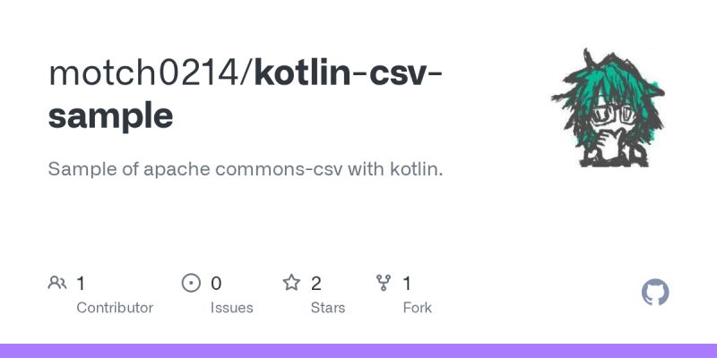 Github Motch0214 Kotlin Csv Sample Sample Of Apache Commons Csv With Kotlin - Ultra HD Light Patterns for Desktop