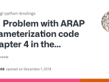 Problem With Arap Parameterization Code Chapter 4 In The Tutorial