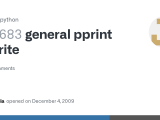 General Pprint Rewrite Issue 51683 Python Cpython Github