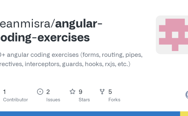 GitHub - Seanmisra/angular-coding-exercises: 40+ Angular Coding ...
