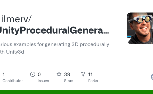GitHub - Dilmerv/UnityProceduralGeneration: Various Examples For Generating 3D Procedurally With ...