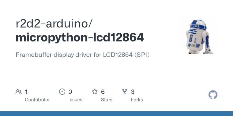 Github R2d2 Arduino Micropython Lcd12864 Framebuffer Display Driver - Creative Sunset Wallpaper - HD
