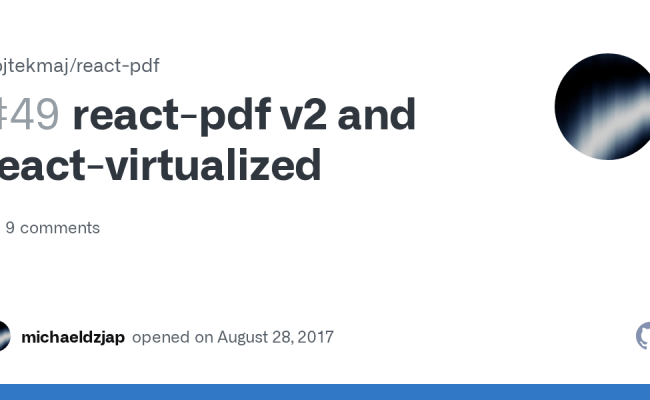 React-pdf V2 And React-virtualized · Issue #49 · Wojtekmaj/react-pdf ...