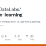 GitHub - DistrictDataLabs/machine-learning: Code & Data For ...