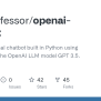 GitHub - Dataprofessor/openai-chatbot: A Conversational Chatbot Built ...