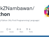 Github Rickznambawan Python Learning Python My First Programming