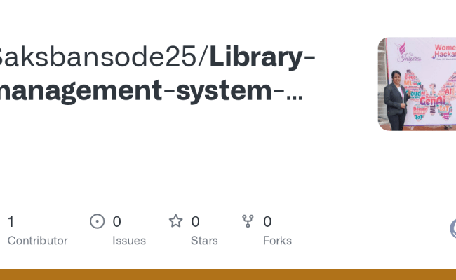 GitHub - Saksbansode25/Library-management-system-using-Java
