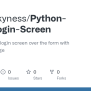 GitHub - CoDeSkyness/Python-User-Login-Screen: Making A User Login ...