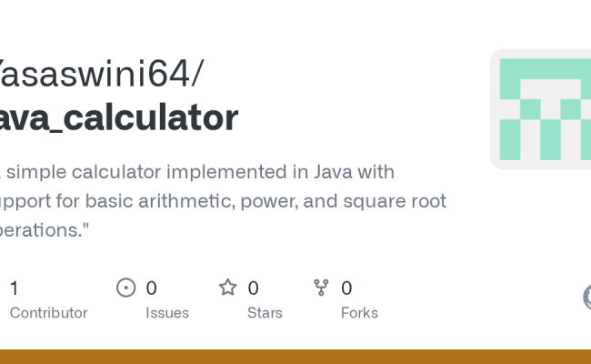 GitHub - Yasaswini64/java_calculator: 