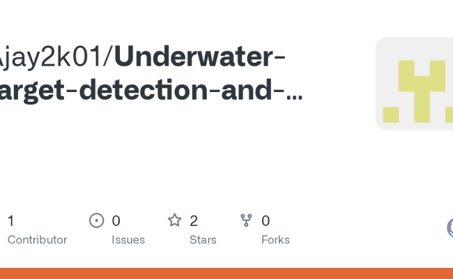 GitHub - Ajay2k01/Underwater-target-detection-and-tracking