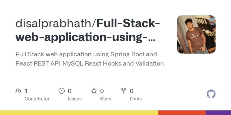 Github Harishrj Full Stack Course Application Using React Spring Boot Mysql A Full Stack - Premium Light Design Gallery - Full HD