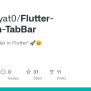 GitHub - AmirBayat0/Flutter-Custom-TabBar: A Custom TabBar In Flutter! 🚀😄