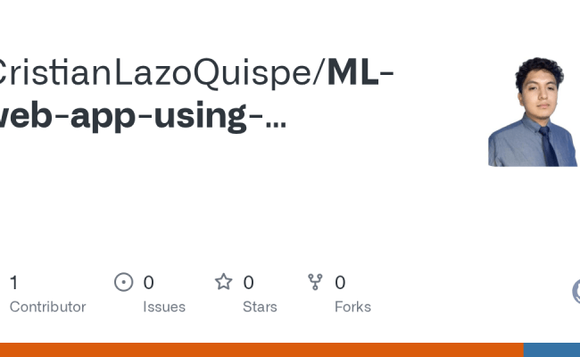 GitHub - CristianLazoQuispe/ML-web-app-using-Streamlit-tutorial