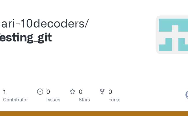 GitHub - Hari-10decoders/Testing_git