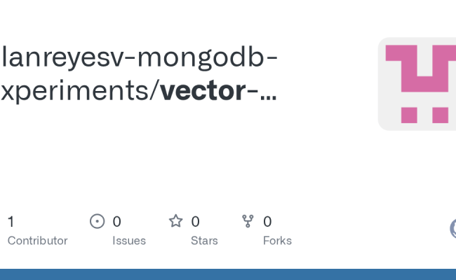 GitHub - Alanreyesv-mongodb-experiments/vector-search-demo