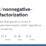 GitHub - Huspark/nonnegative-matrix-factorization: A Python Program That Applies A Choice Of ...