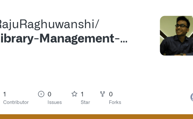 GitHub - RajuRaghuwanshi/Library-Management-System-in-java-Swing