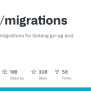 GitHub - Go-pg/migrations: SQL Database Migrations For Golang Go-pg And ...