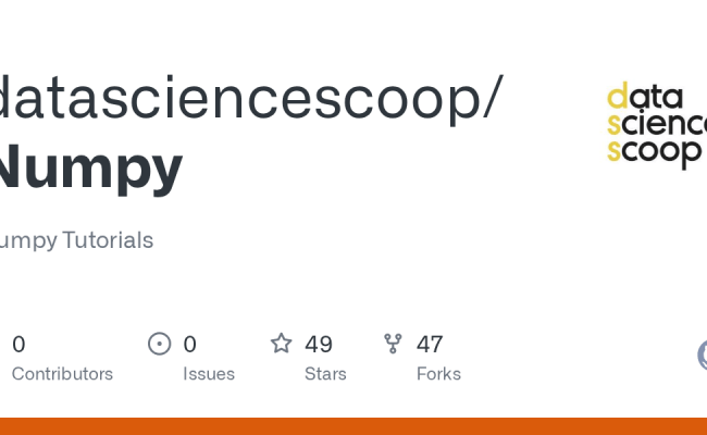 GitHub - Datasciencescoop/Numpy: Numpy Tutorials