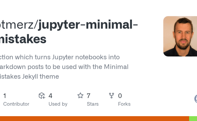 GitHub - Ptmerz/jupyter-minimal-mistakes: Action Which Turns Jupyter ...