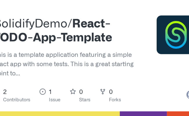 GitHub - SolidifyDemo/React-TODO-App-Template: This Is A Template ...