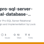 GitHub - Apress/pro-sql-server-relational-database-design-and ...