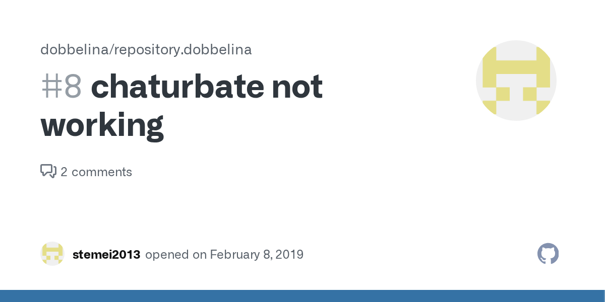 chaturbate not working · Issue #8 · dobbelina/repository.dobbelina · GitHub