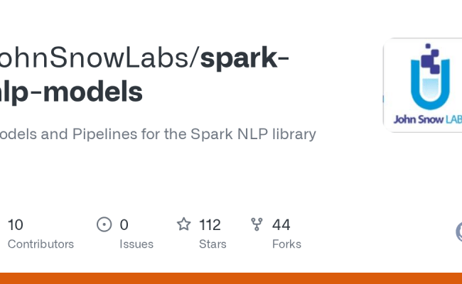 GitHub - JohnSnowLabs/spark-nlp-models: Models And Pipelines For The ...