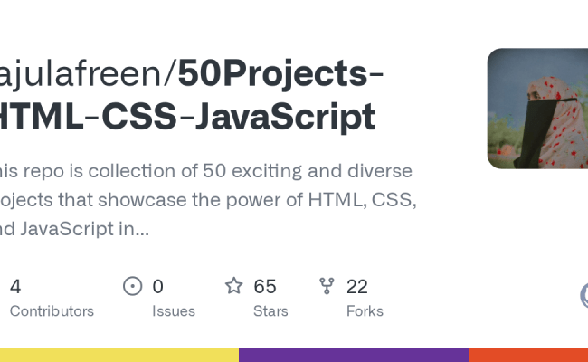 GitHub - Tajulafreen/50Projects-HTML-CSS-JavaScript: This Repo Is ...