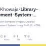 GitHub - SameerKhowaja/Library-Management-System-Using-PHP: Web ...
