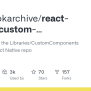 GitHub - Facebookarchive/react-native-custom-components: Breaking Apart ...